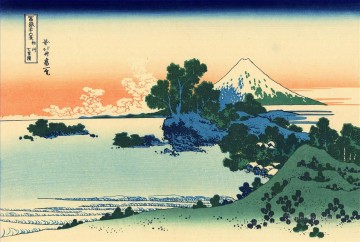 Japanese Painting - shichiri beach in sagami province Katsushika Hokusai Japanese